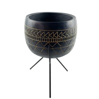 Pots à fleurs élégants en ciment blanc, faits à la main, écologiques, pour la décoration de jardin intérieur/extérieur, compatibles avec les fleurs artificielles
