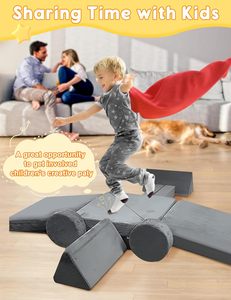 14 pièces canapé sectionnel pour enfant meubles <span class=keywords><strong>de</strong></span> salle <span class=keywords><strong>de</strong></span> jeux plancher créatif imaginatif canapé en mousse modulaire pour enfants avec housses souples - Product Image 4