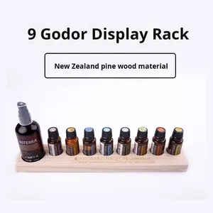 <span class=keywords><strong>DoTERRA</strong></span> Présentoir de bureau à deux niveaux en bois massif pour huiles essentielles et vaisselle Table de rangement et de <span class=keywords><strong>placement</strong></span> en bois - Product Image 6