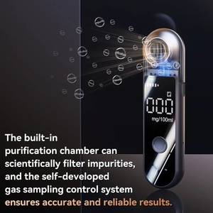 Testeur d'alcool professionnel à semi-conducteurs, éthylotest numérique rechargeable pour voiture, analyseur de gaz pour vérificateur d'alcool - Product Image 4