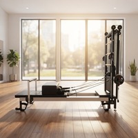 Matériel de sport de luxe : Reformer Pilates demi-tourneuse en aluminium pour studio de Pilates et usage commercial