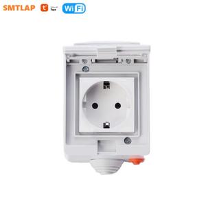 ปลั๊กไฟอัจฉริยะ <span class=keywords><strong>LAPU</strong></span> IP55 กันน้ำ พร้อม Wi-Fi แบบ EU 2 ขา 16A สำหรับห้องน้ำและลานบ้าน - Product Image 2