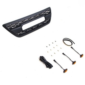 Accessoires LUMA Pièces tout-terrain 2003-2009 Grille de pare-chocs de voiture en plastique ABS noir mat compatible avec Lexus GX470 2003-2009 Grille TRD - Product Image 2