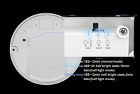 Pdlux-Detector de movimiento de cuerpo humano inteligente, luces de techo LED E27, portalámparas PIR, 50/60Hz, 6-8M