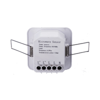 Détecteur de mouvement micro-ondes encastré au plafond 1200W, interrupteur lumineux à détecteur de mouvement micro-ondes encastré