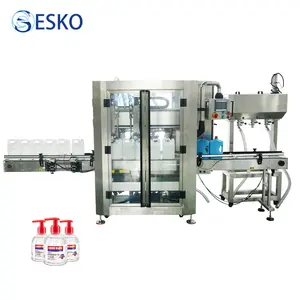 ESKO Automatic Tracking Type Cosmetic Mix And Filling Machine For Detergent Liquid Soap 250ML Per Jar Bottle