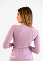 Vêtements équestres personnalisés en gros, OEM, chemise à séchage rapide, coupe ajustée, sous-vêtement pour femme, demi-zip