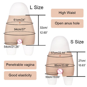 Yapay gerçekçi vajina sahte kedi popo ve kalça külot tam silikon popo kaldırma Transgender için kalınlaşmış pantolon - Product Image 2