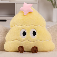 Coussin décoratif en peluche pour canapé, motif sapin de Noël créatif et mignon, cadeau de Noël, poupée