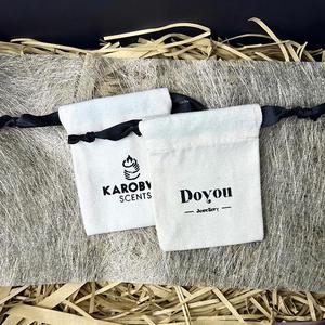 High Quality Organic Cotton Canvas Biodegradable Customizable Print <b>Pouch</b> with <b>Drawstring</b> Bag for Cosmetic - Product Image 2