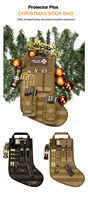 Organisateur mural de Noël imperméable tactique MOLLE Protector Plus pour décorations et chaussettes