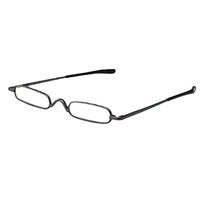 Lunettes de lecture fines et miniatures avec étui, charnières à ressort, métal, unisexe, verres bleus dorés 1.0 1.5 2.0 2.5 3.0 4.0
