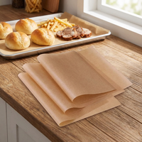 Papier sulfurisé double face résistant à la chaleur, non blanchi, de qualité alimentaire, blanc naturel, vente en gros pour fabricants (500 feuilles)