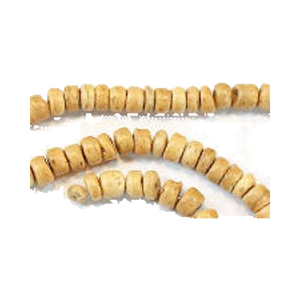 Producto Pucalet de cuentas sueltas naturales de coco de 4/5mm - Product Image 1