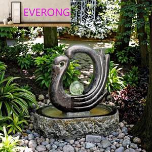 Wasserfall brunnen aus natürlichem Granitstein im Freien Rechteckiges <span class=keywords><strong>Bali</strong></span>-Becken mit fließendem Wasserspiel für Garten ornamente - Product Image 2