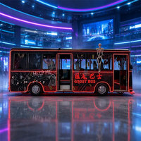 Simulateur VR d'autobus fantôme à thème d'horreur pour parc d'attractions, 8 joueurs, plateforme de mouvement 4DOF, multijoueur, VR immersif