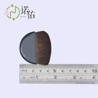 Pinceau de maquillage pour le visage, pinceau plat semi-rond pour le blush et la poudre, poils naturels, manche en plastique, marque OEM Guangdong