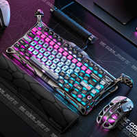 Teclado para Juegos GravaStar Mercury V75 Pro 75% con Cable, Efecto Hall, Gateron Jade, 8KHz, Carbon Rapid Trigger, LKP, SOCD, Aluminio, RGB