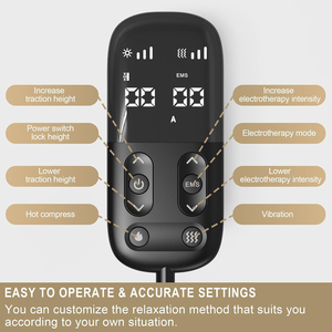 Oplaadbare elektrische buikmassagemachine met warmte- en vibratiefunctie en luchtdruk - Product Image 3