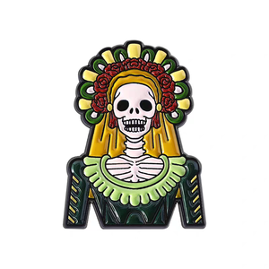 Pin Personalizado <span class=keywords><strong>de</strong></span> Catrina Esqueleto para el Día <span class=keywords><strong>de</strong></span> los Muertos, Festival Mexicano, Insignia <span class=keywords><strong>de</strong></span> Solapa Esmaltada, Joyería con Tema <span class=keywords><strong>de</strong></span> Amor - Product Image 4