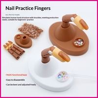 Outil d'entraînement de manucure pour la pratique, avec joint articulé détachable et flexible, motif doigt du milieu, en plastique, personnalisable en couleur, vente en gros