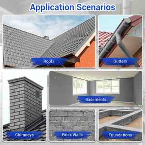 Enduit d'étanchéité polyuréthane écologique, durable et imperméable pour toitures, murs, piscines - Utilisation intérieure/extérieure, réparation de fuites haute résistance - Product Image 4