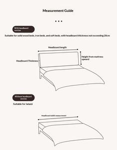 Tête de lit pour chambre à coucher, 14 cm d'épaisseur, tête de lit en forme de boule de neige, petite tête de lit, coussin, couvre-lit en tatami - Product Image 6