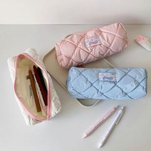 Bolsas de Cosméticos de Viaje Kawaii con Abertura Amplia, Lindas Bolsas Pequeñas Acolchadas de Algodón con Cierre, Estuche para Lápices de Maquillaje, Impresión Promocional en Serigrafía - Product Image 3