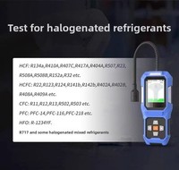 Detector de Fugas de Refrigerante para Aire Acondicionado, Detector de Gas Halógeno Freón, Herramienta de Detección de Alta Sensibilidad con Tecnología de Detección Canina, R134A R22 R410A