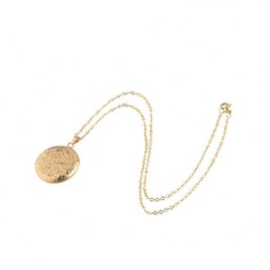 Vintage Flower Pattern <b>Locket</b> Necklace Women Fashion Stainless Steel Photo Frame Necklace Memorial Jewelry - Product Image 6