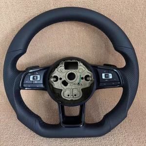 Volante Deportivo de Cuero para Volkswagen VW CC MAGOTAN Golf MK7 <span class=keywords><strong>R</strong></span> GTI GTD GTE Polo GTI Scirocco <span class=keywords><strong>T</strong></span> <span class=keywords><strong>ROC</strong></span> Tiguan - Product Image 2