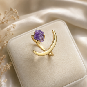 Anillo Abierto Luna y Estrella para Mujer, Anillo de Moda, Ajustable, Accesorio para el Dedo, Diseño Minimalista - Product Image 4