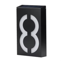 Lampe solaire LED pour numéro de maison, plaque de porte, éclairage d'adresse, idéale pour villa, hôtel, étanche IP65, éclairage extérieur de porche, logo lumineux.