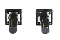 Interruptor Táctil DIN 12x12mm PCB Nylon Tipo Grande 04P DIP Derecho H=18mm Vástago Negro