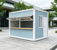 Kiosque Conteneur Préfabriqué Moderne du Milieu du Siècle, Boutique Mobile, Maison Conteneur, Café Portable, Bar, Magasin de Proximité Personnalisé