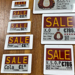 ใบเสนอราคาโซลูชันป้ายราคาอิเล็กทรอนิกส์ 2.4 GHz ขนาด 2.9 นิ้ว พร้อมหน้าจอ E-Ink สำหรับร้านค้า ป้ายราคาดิจิทัล Wifi ESL Etiqueta - Product Image 1