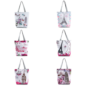 <span class=keywords><strong>Bolsa</strong></span> de lona ecológica portátil con estampado médico de dibujos animados con cierre de cremallera para dentista y enfermera - Product Image 5