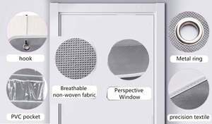 Door Mount 4 Clear Window Pocket Box Hanging Organizer <b>Storage</b> Bag <b>Children</b> Hanging Wall Organizer - Product Image 4