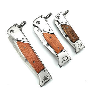 <span class=keywords><strong>Couteau</strong></span> de camping et de pêche portable de haute qualité avec manche en bois, <span class=keywords><strong>couteau</strong></span> pliant multifonctionnel pour l'extérieur - Product Image 6