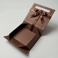 Boîte cadeau à assembler avec poignée pour chocolats, noix et bonbons – Emballage personnalisé pour cadeaux gourmands de fêtes