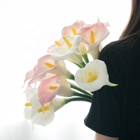 Künstliche PU Calla-Lilie 60cm Kunstblumenstiel für Hochzeit, Heim und Hotel Dekoration