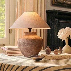 Lámpara de Mesa de Cerámica de Estilo Chino Moderno, Retro, <span class=keywords><strong>para</strong></span> Dormitorio, Sala de Estar, Estudio, Hotel, Habitación Modelo, Lámpara Decorativa de Noche - Product Image 4
