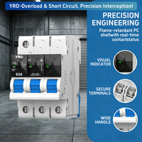 YRO Miniatur-Leistungsschalter Fabrik Langlebiges PA66-Gehäuse OEM ODM MCB für Solarenergiespeicherung und Gleichstromverteilung Großhandel