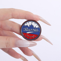 Épinglette patriotique du drapeau russe, broche en métal personnalisée pour les amateurs de la culture russe, décoration pour sac à dos, chapeau, souvenir touristique