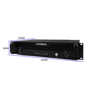 Amplificateur de Puissance Numérique Pro Audio DAN215 <span class=keywords><strong>Classe</strong></span> D 2U 2 Canaux 1500W, Très Puissant 3750W sous 2 Ohms, <span class=keywords><strong>Occasion</strong></span> - Product Image 6