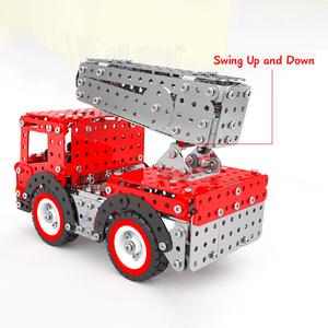 โมเดลรถดับเพลิงบล็อคก่อสร้างโลหะของเล่น612ชิ้นของขวัญสำหรับผู้ใหญ่ - Product Image 6