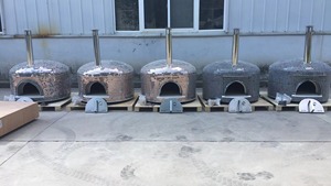 Grill cuisine distributeur automatique four pizza chaud industriel convoyeur bois extérieur pierre four à pizza dans le jardin - Product Image 6