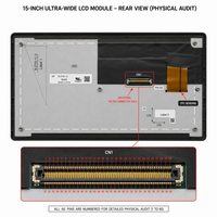 TMK Sonnenlicht-Lesbares 15 Zoll TFT LCD Modul 1920x720 Bar IPS 1000 Nits LED-Hintergrundbeleuchtung LVDS 60 PIN Bildschirm für Outdoor-Digitalanwendungen