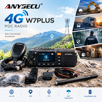 Anysecu W7plus Android 11 Radio Mobile Jaringan 4G Jangkauan Jauh Radio POC 2GB(RAM)+32GB(ROM) Radio POC Bekerja dengan Real PTT ZELLO