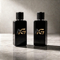 Bouteilles de parfum rectangulaires en verre personnalisées avec logo, 30 ml, 50 ml, de luxe, haute qualité, avec boîte cadeau, vente chaude
